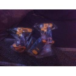 Brand new drill and impact gun