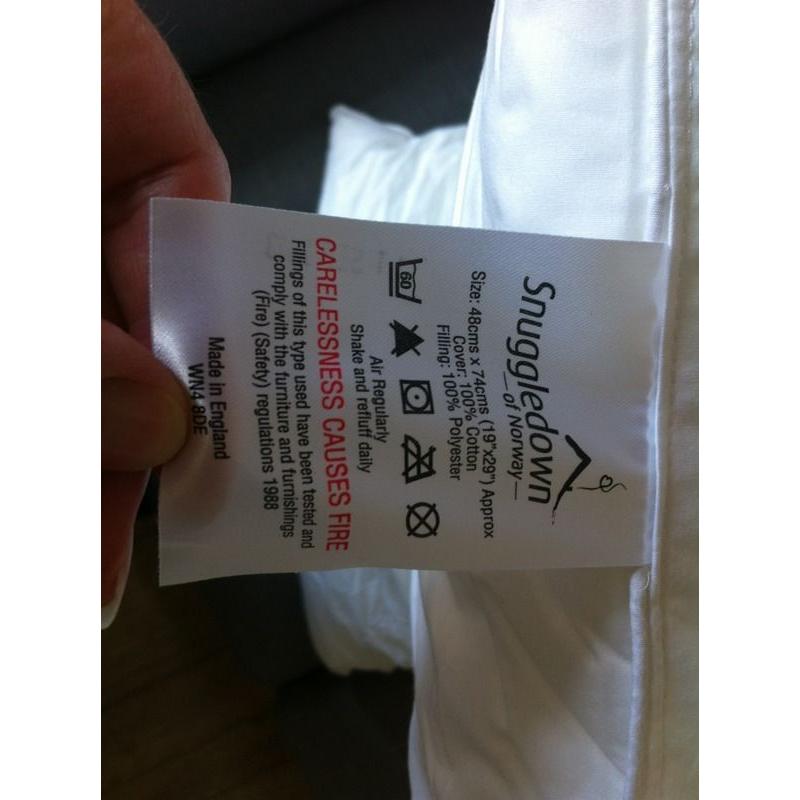 2 x brand new pillows
