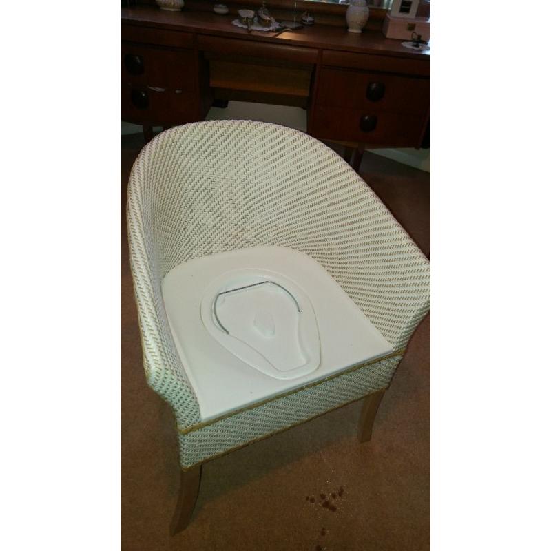 commode basket chair