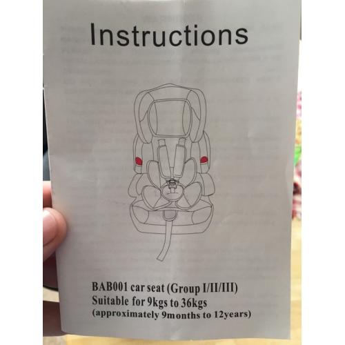 Bebehut car seat model bab001