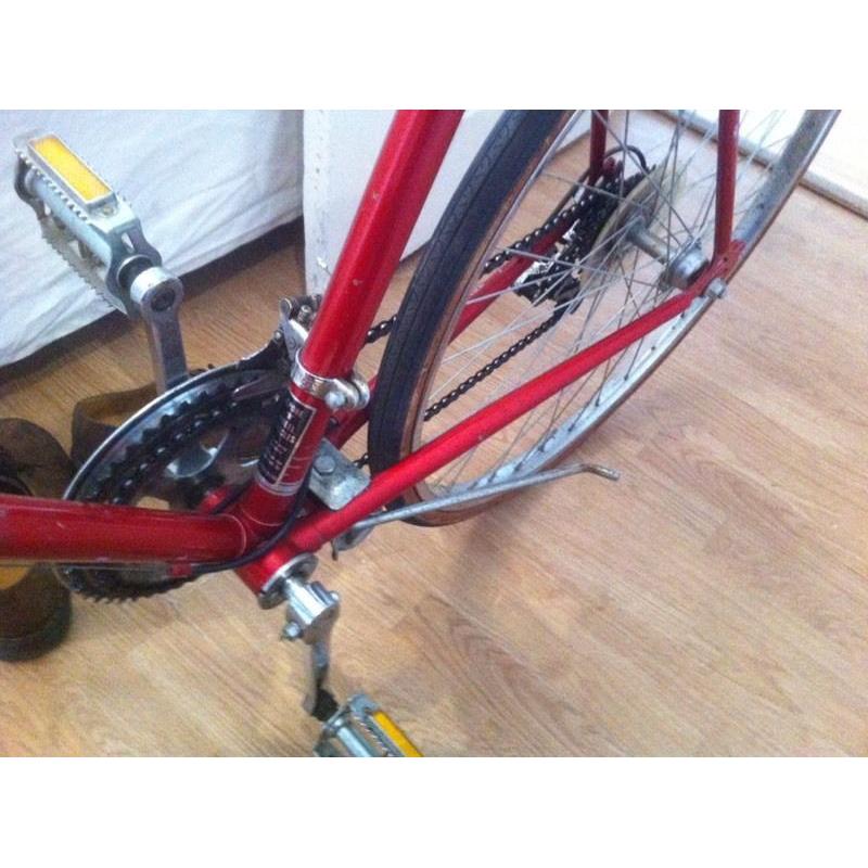 Beautiful red vintage road bike