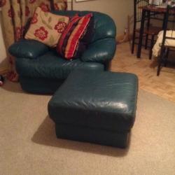 Large leather chair
