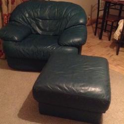 Large leather chair