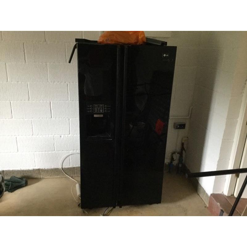 Black LG American Fridge Freezer