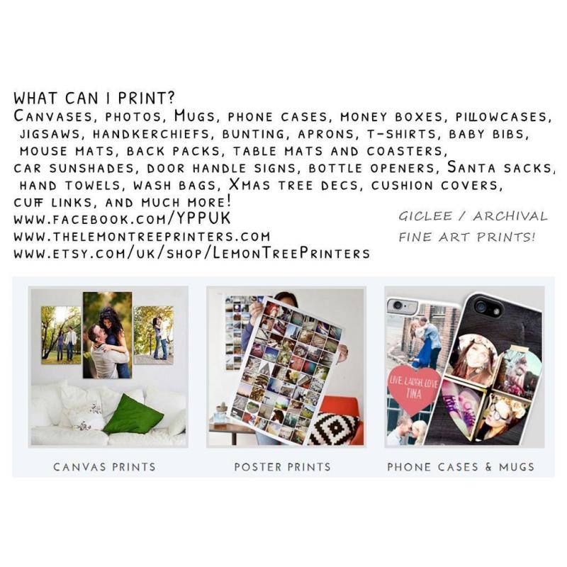 Fine Art Printer offering Posters, Photos, Canvases plus more!