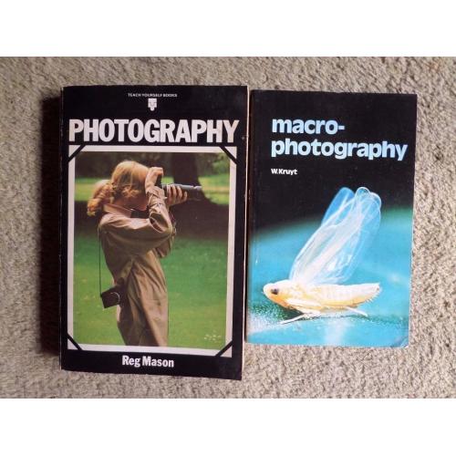 two vintage books on photography
