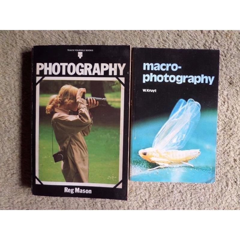 two vintage books on photography