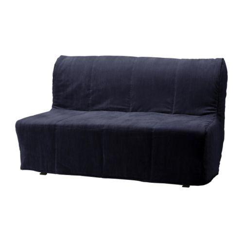 Ikea double bed-settee with black cord cover