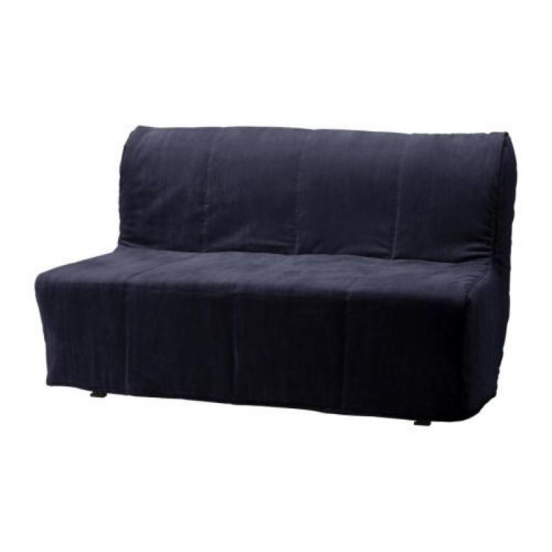 Ikea double bed-settee with black cord cover