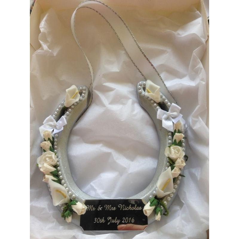 Handmade personalised real horseshoe gifts
