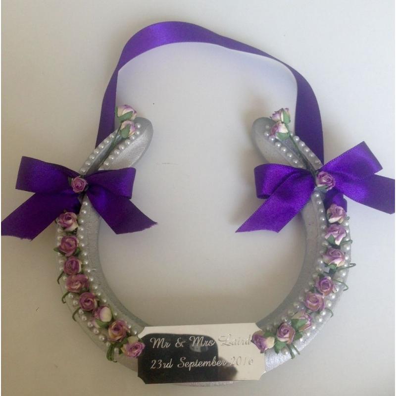 Handmade personalised real horseshoe gifts