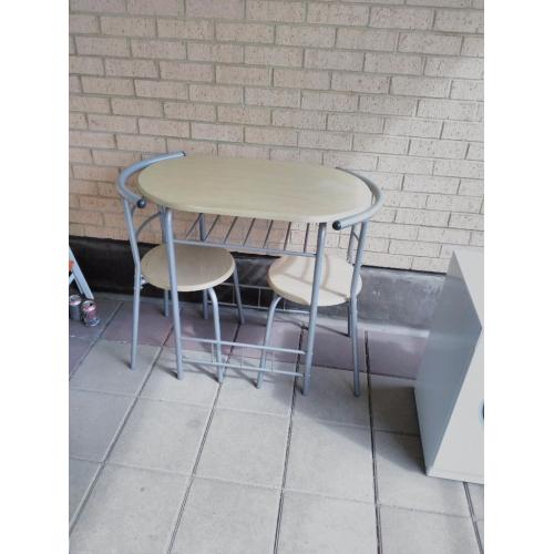 Table and 2 chairs