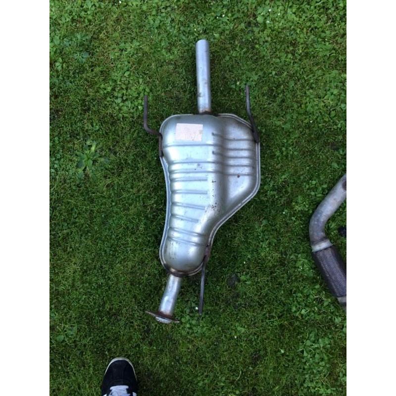 Vauxhall Zafia Down Pipe and Back Box.
