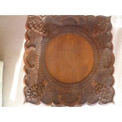 Small Indian carved table