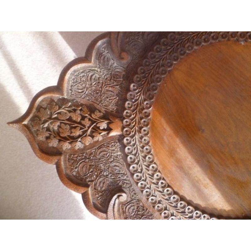 Small Indian carved table