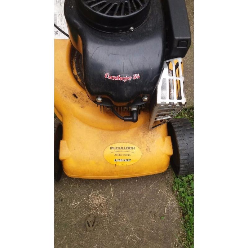 Petrol lawnmower as new