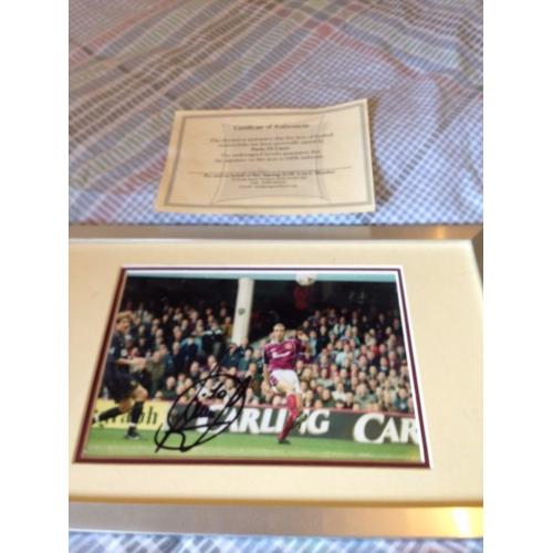 Signed, Certfied Paulo Di Canio Framed Photo (West Ham)