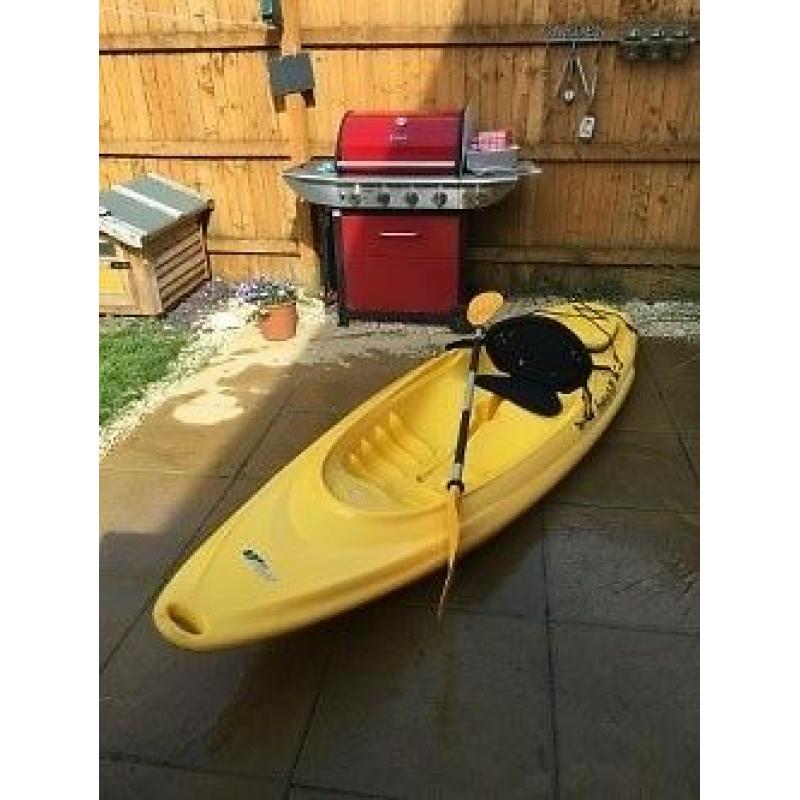 kayak for sale, excellent condition hardly used with seat and oar.