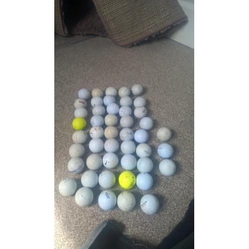 47 golf balls.