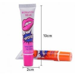 Romantic Bear 6 Colors Tattoo Magic Color Peel Off Mask Tint Long Lasting Waterproof Lip Gloss