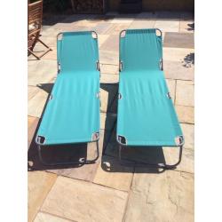 2 x sun loungers