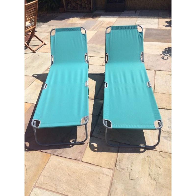 2 x sun loungers