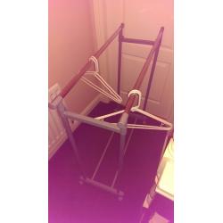 Wardrobe hanging rail x2