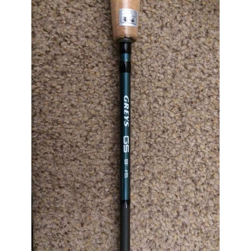 9' Greys GS (#5) Fly Rod plus Modula 55 Reel. As New.