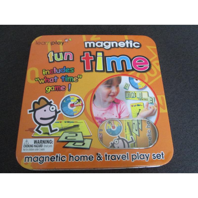 LEARN THE TIME A FUN WAY - "MAGNETIC FUN TIME" - VGC