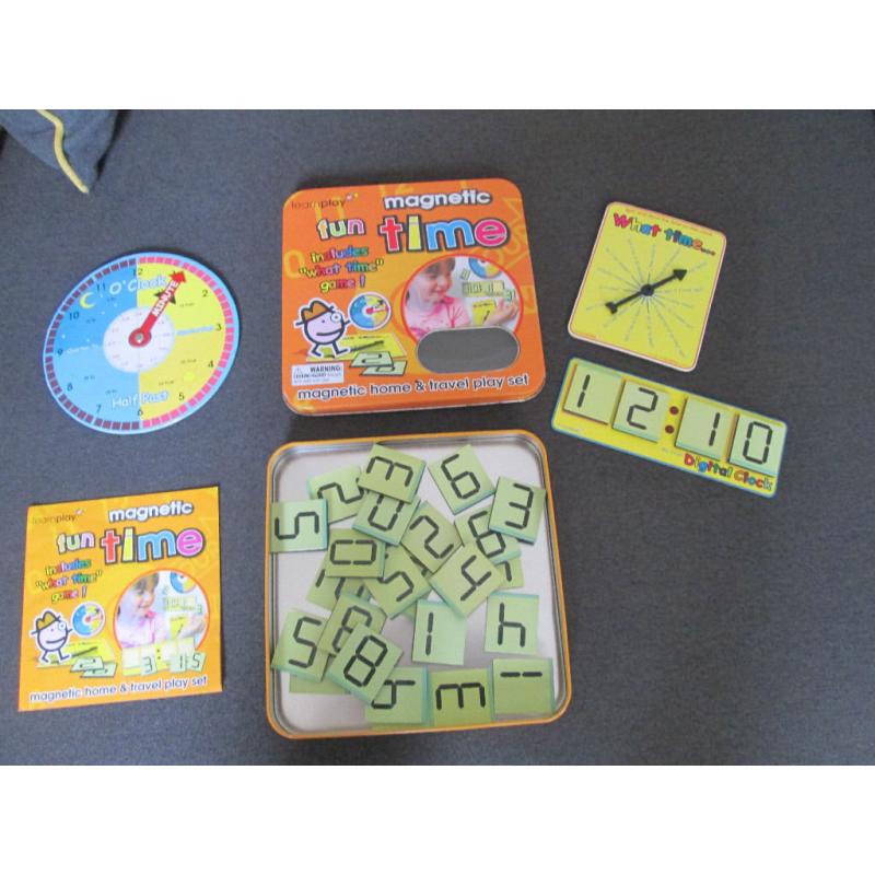 LEARN THE TIME A FUN WAY - "MAGNETIC FUN TIME" - VGC