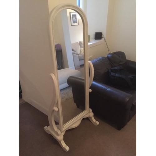 White Freestanding Mirror