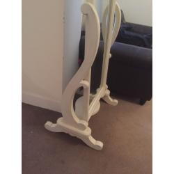 White Freestanding Mirror