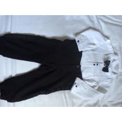 Bow tie bodysuit+trousers excellent condition