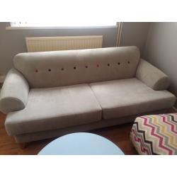 3 seater sofa, matching footstool & chair