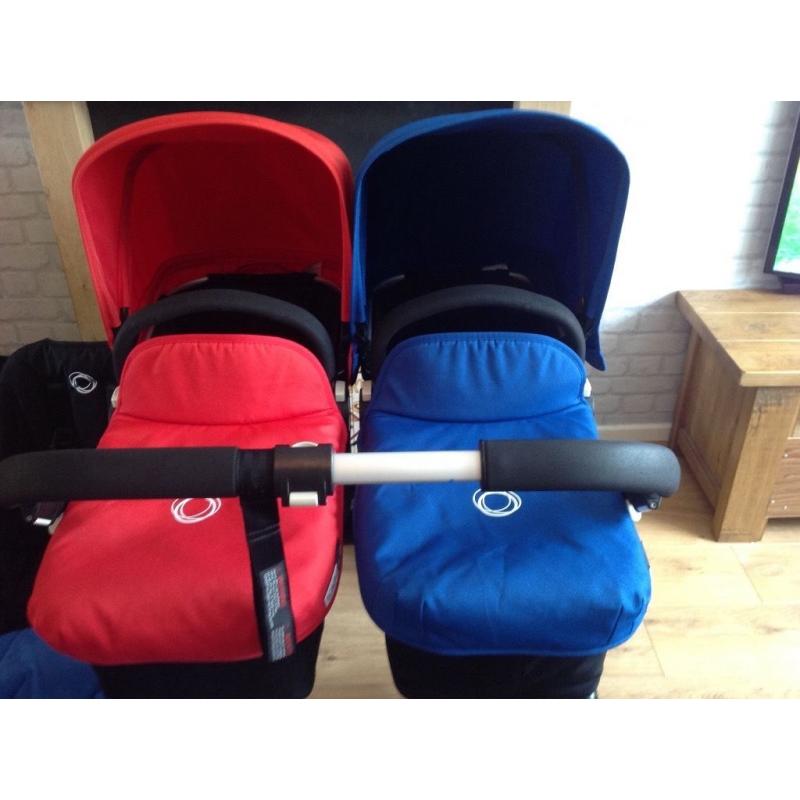 Bugaboo donkey twin Set up including car seats and extras!