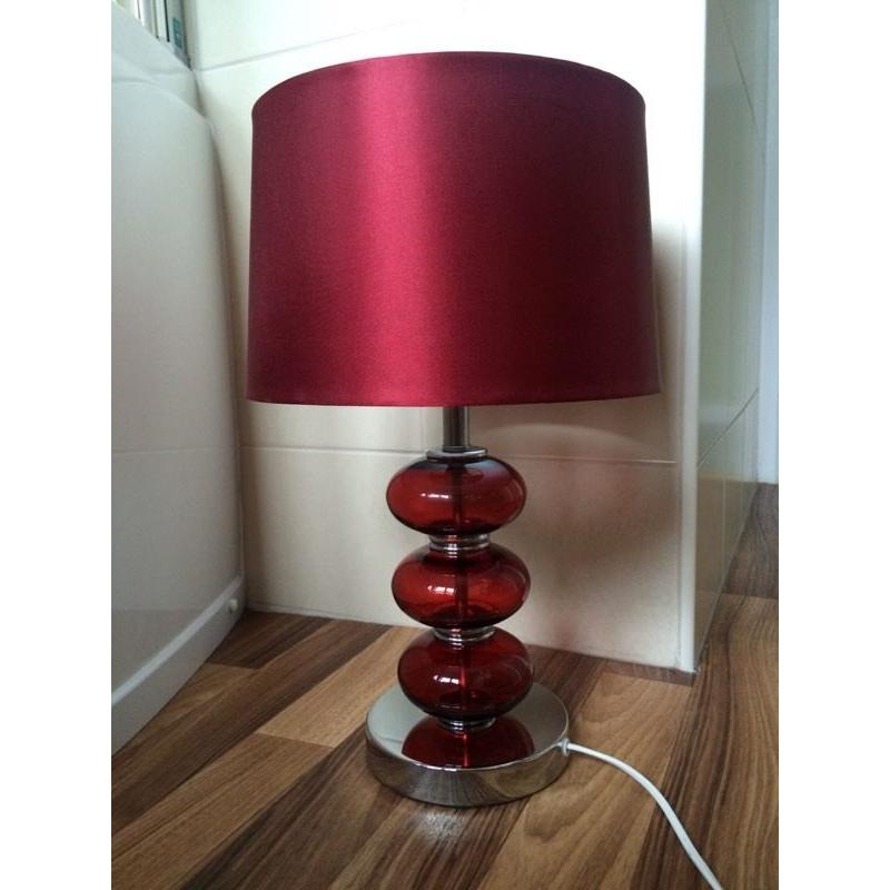 Red table lamp