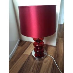 Red table lamp