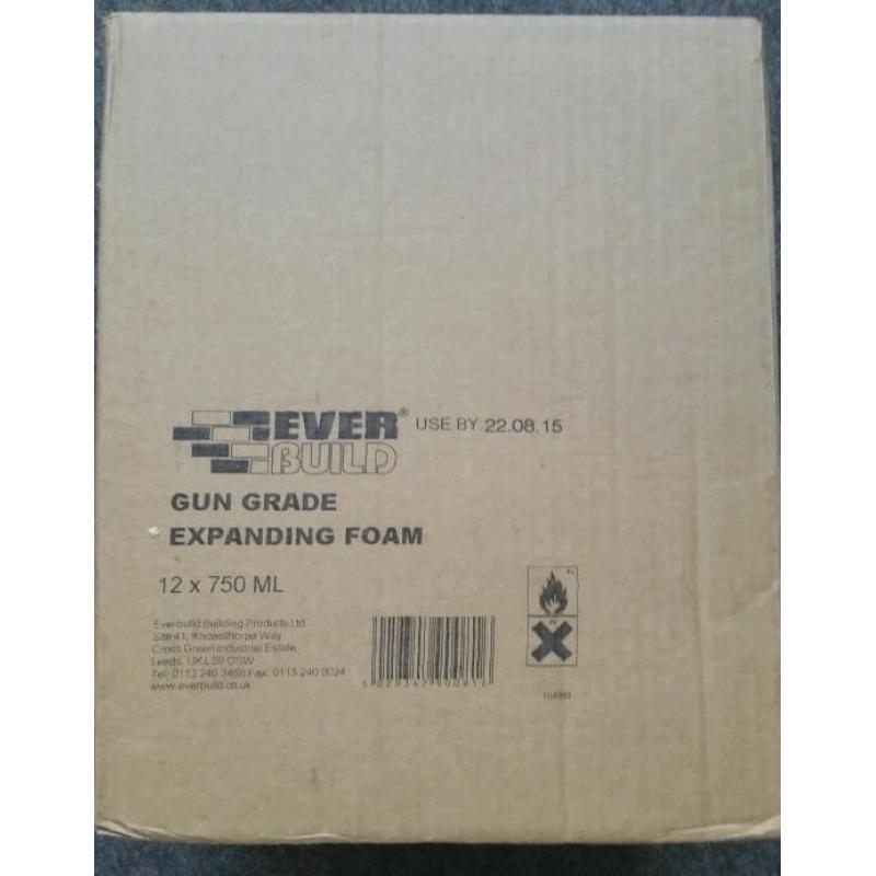 GUN GRADE EXPANDING FOAM - 750ml X 12