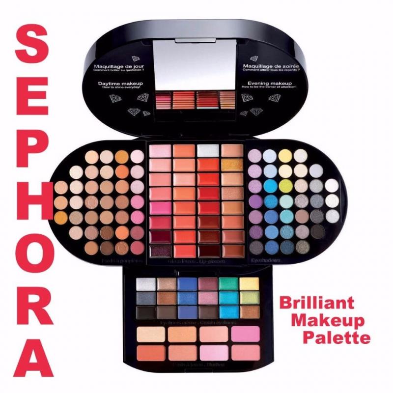 SEPHORA Brilliant Makeup Palette ?130 Colors for Eyes, Lips, Cheeks BNIB Limited Edition