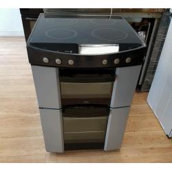 Zanussi Double oven electric cooker 60cm width.3 months warranty