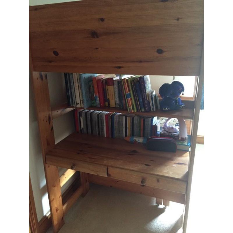 Bunk bed with futon