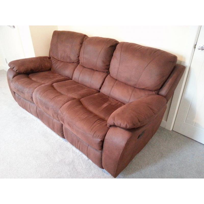 Manual Recliner Sofas - 3 Seater & 2 Seater - available individually or as a pair (price per sofa)