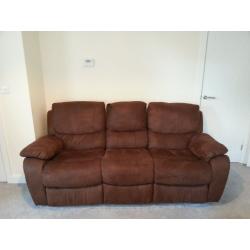 Manual Recliner Sofas - 3 Seater & 2 Seater - available individually or as a pair (price per sofa)