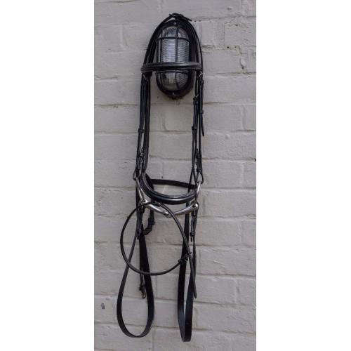 Black Ascott leather bridle - cob sized
