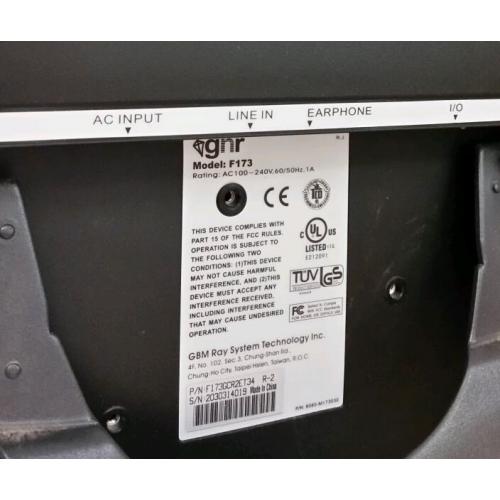 GNR F173 17 inch monitor