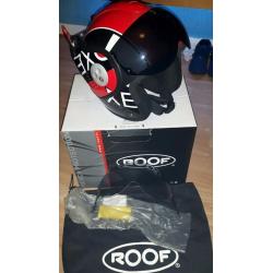 ROOF Boxer V8 Grafic Red Black Helmet. Small