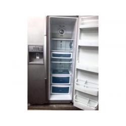 **++**DAEWOO SILVER AMERICAN SIDE BY SIDE ICE DISPENSER REFRIGERATOR INCLUDES 6 MONTHS GUARANTEE