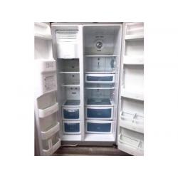 **++**DAEWOO SILVER AMERICAN SIDE BY SIDE ICE DISPENSER REFRIGERATOR INCLUDES 6 MONTHS GUARANTEE