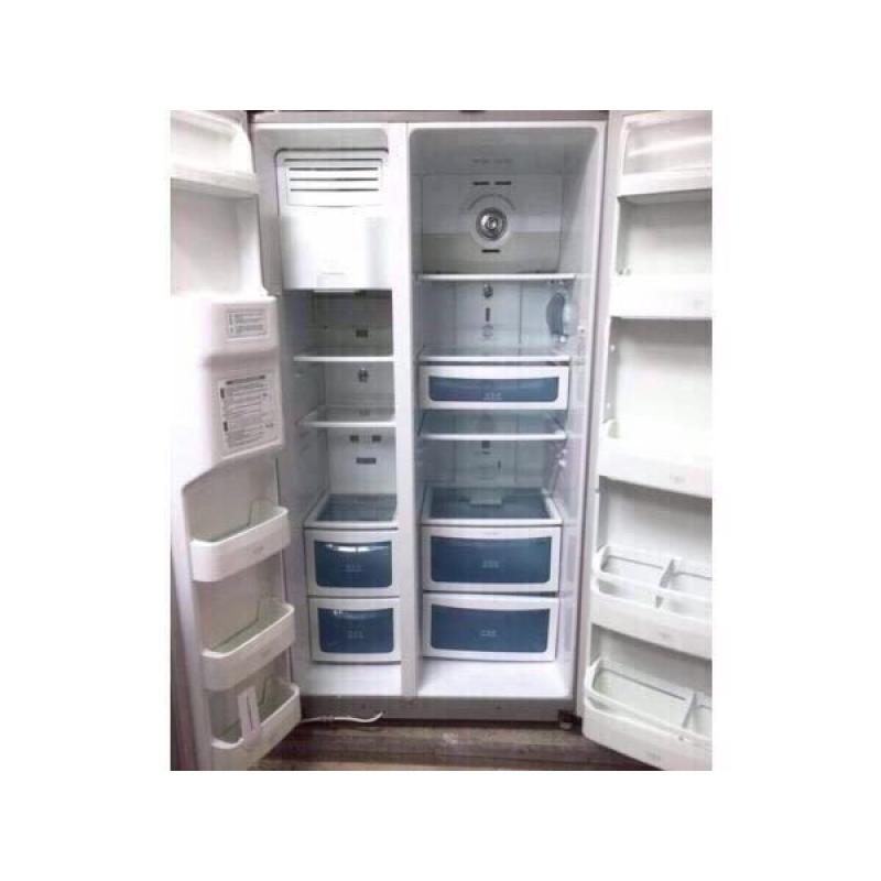 **++**DAEWOO SILVER AMERICAN SIDE BY SIDE ICE DISPENSER REFRIGERATOR INCLUDES 6 MONTHS GUARANTEE