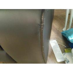 Two seater leather recliner